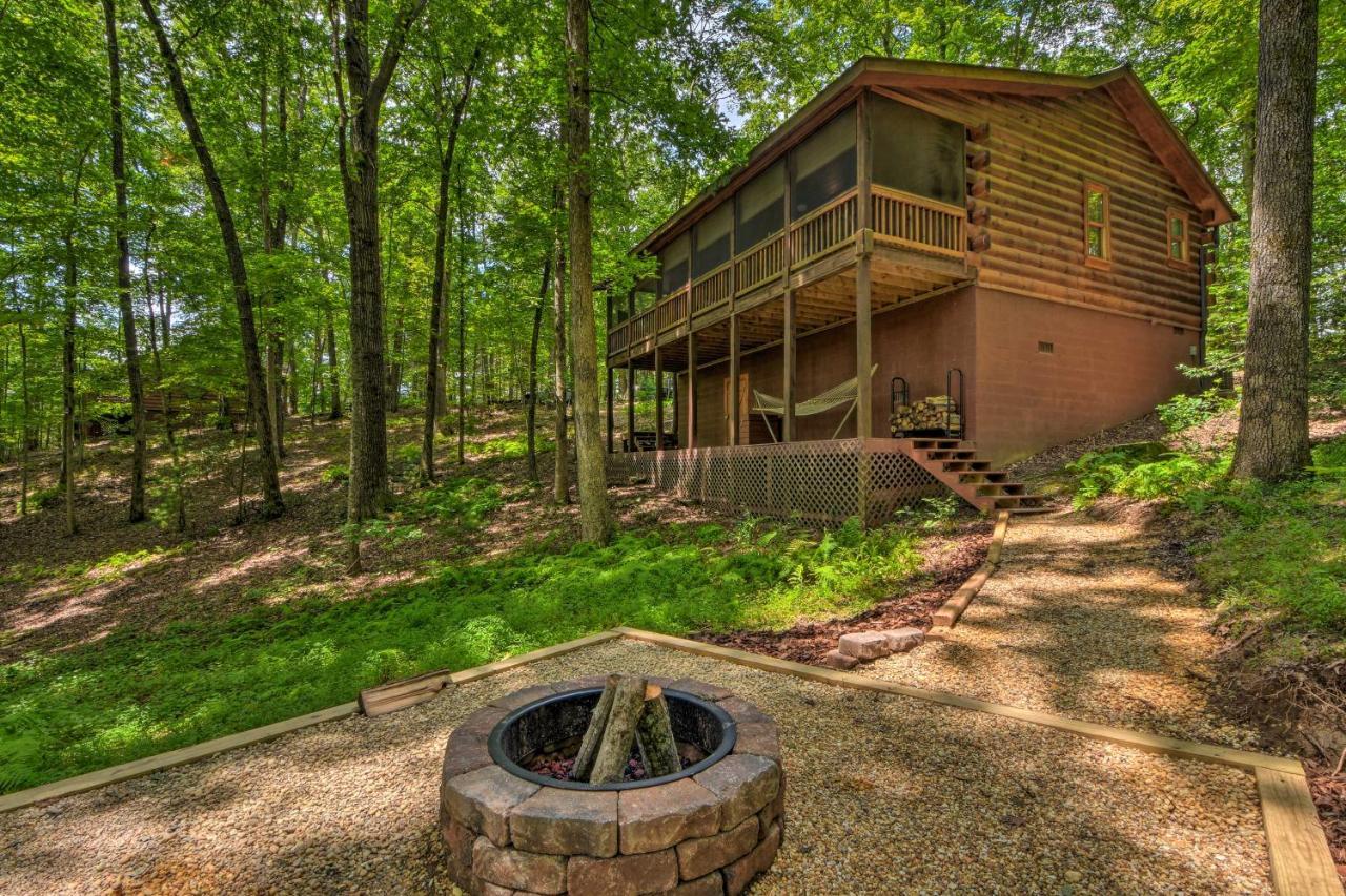 Pinot And Pine Chic Log Cabin About 5 Mi To Blue Ridge Exteriér fotografie